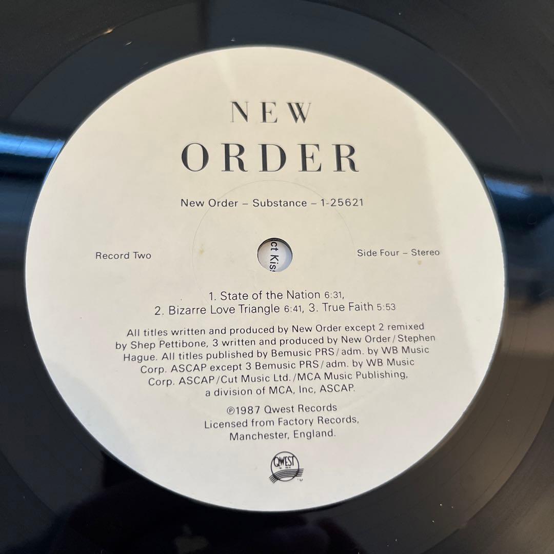 New Order – Substance USオリジナル LP レコード