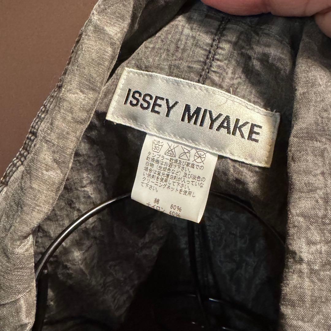 ISSEY MIYAKE イッセイミヤケ ジャケット 一重 光沢 グレー