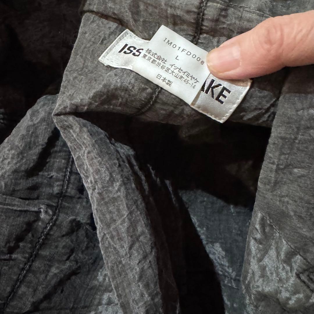 ISSEY MIYAKE イッセイミヤケ ジャケット 一重 光沢 グレー