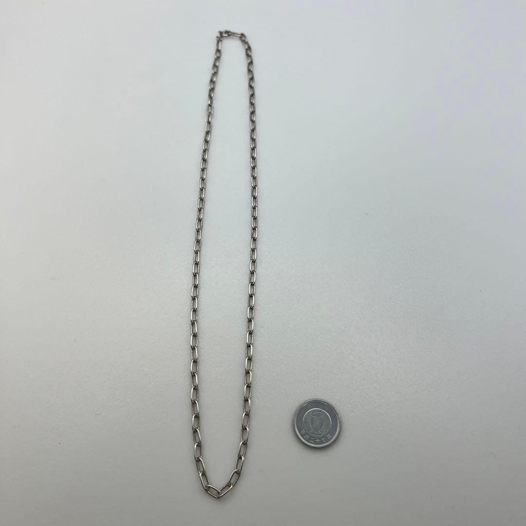シルバー925 長あずきチェーン ネックレス 50cm