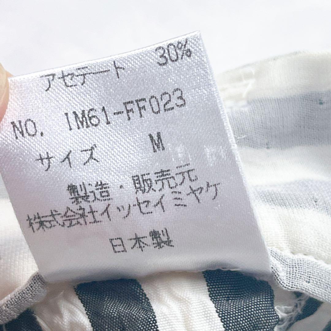 希少✨ISSEY MIYAKE シアー ファスナー ジップ パンツ ストライプ