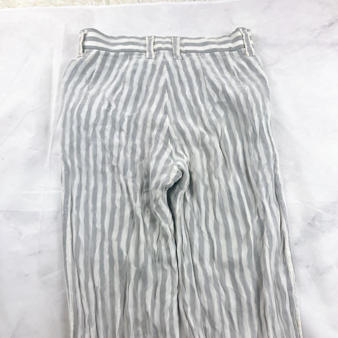 希少✨ISSEY MIYAKE シアー ファスナー ジップ パンツ ストライプ