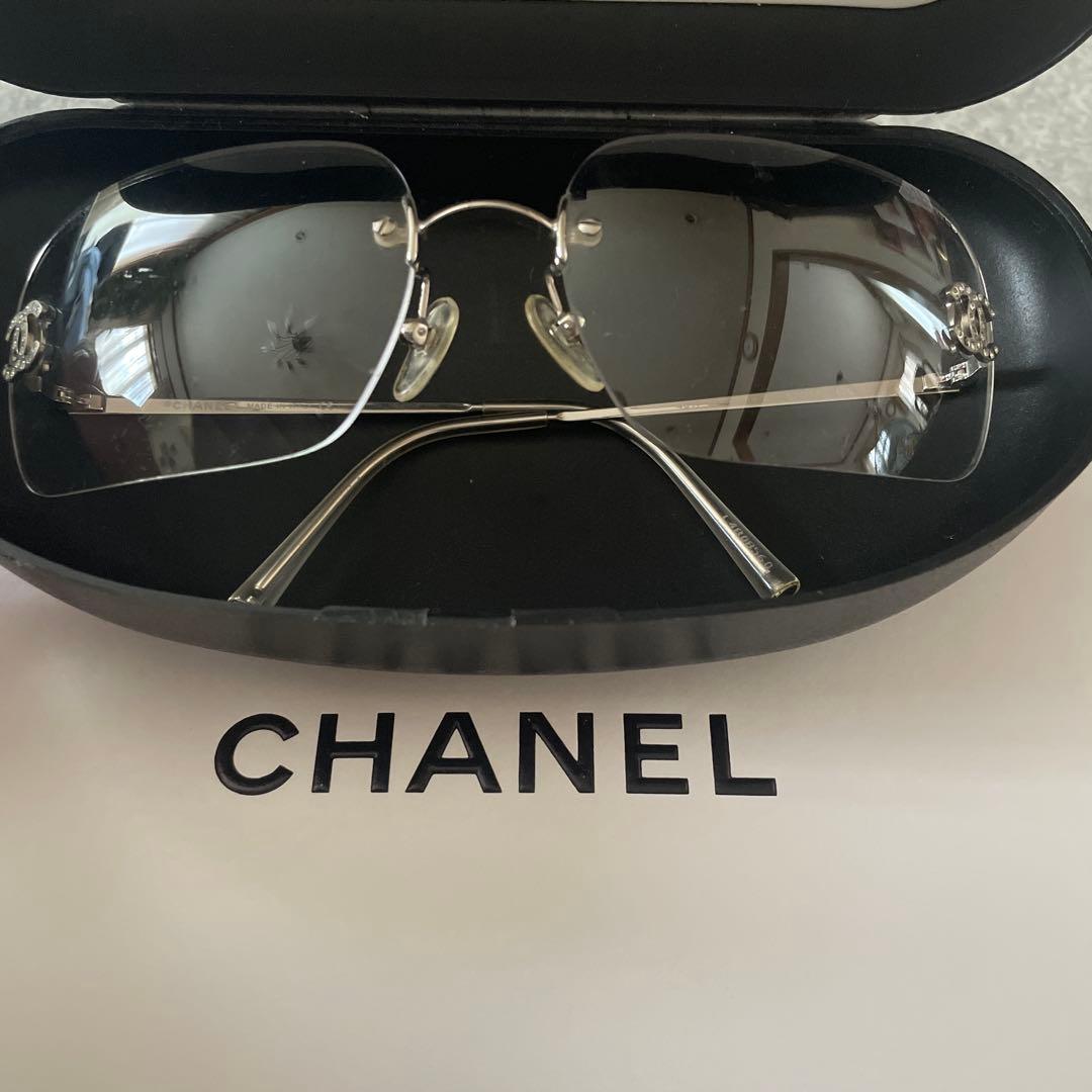 人気✨CHANEL シャネル リムレス サングラス ココマーク 4017