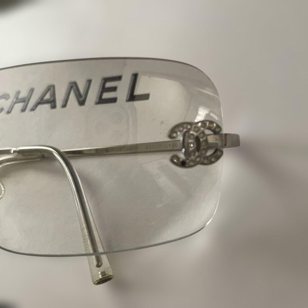 人気✨CHANEL シャネル リムレス サングラス ココマーク 4017