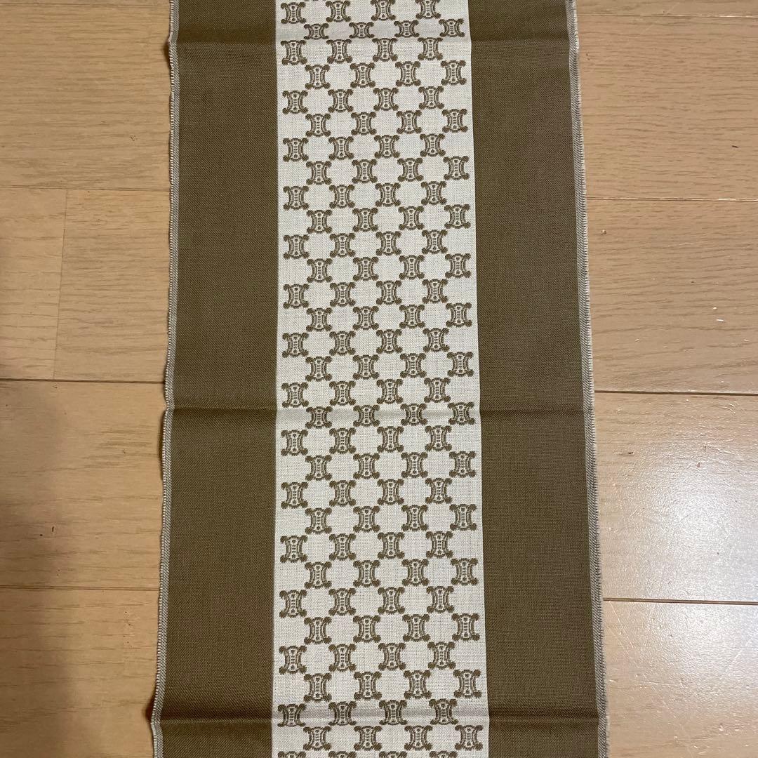 CELINE セリーヌ マカダム柄 ストール、ショール ウールカシミヤ ベージュ