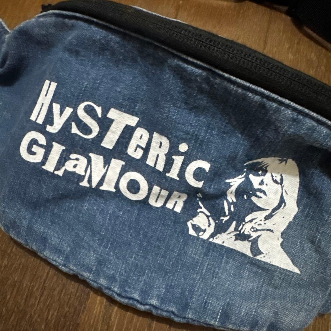 HYSTERIC GLAMOUR ボディバッグ デニムブルー