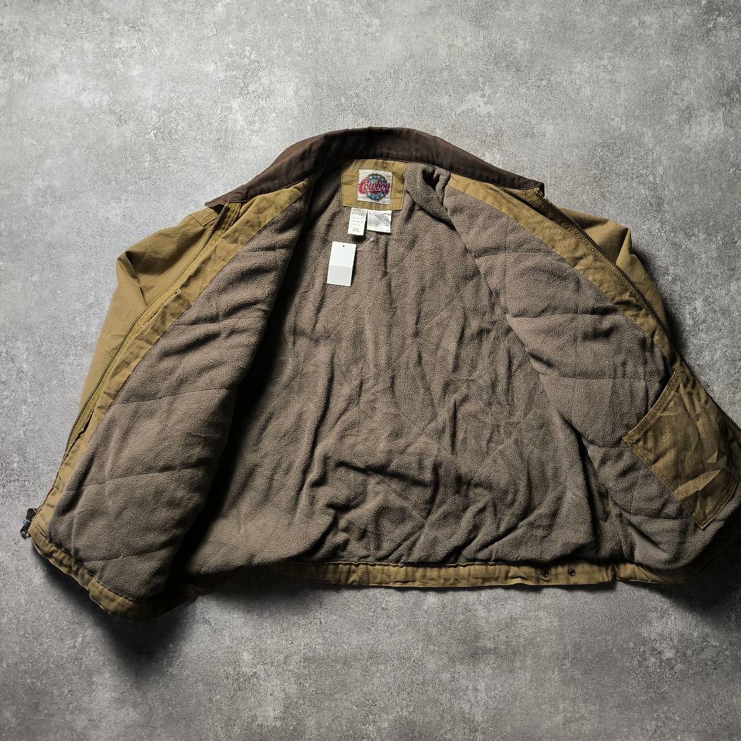 Cowboyダック地デトロイトジャケットキャメル短丈カバーオールアメカジ2XL