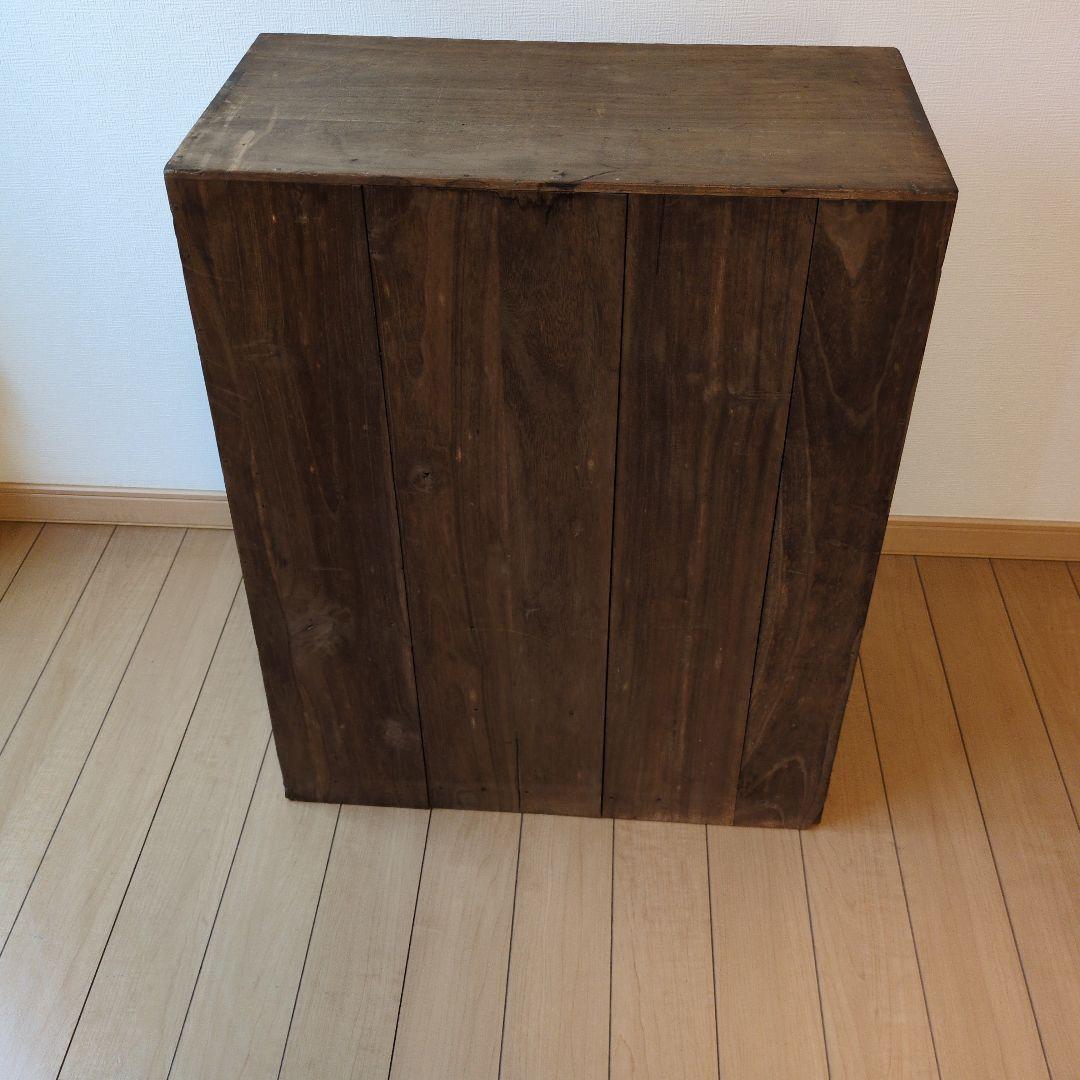 レトロ家具　桐製チェスト 3引き出し 2扉
