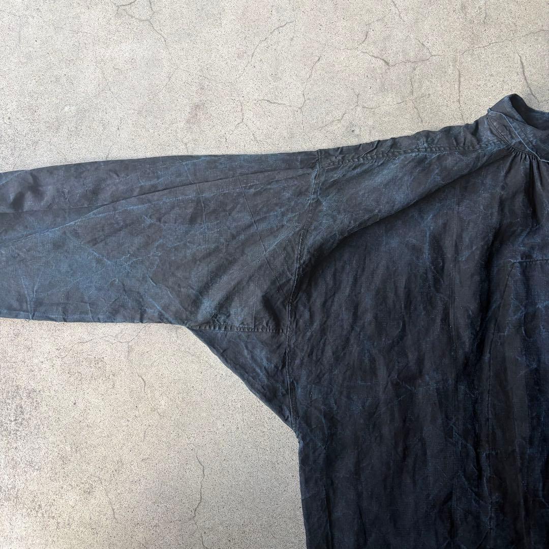 トップス 1920s early 20th c. indigo linen smock