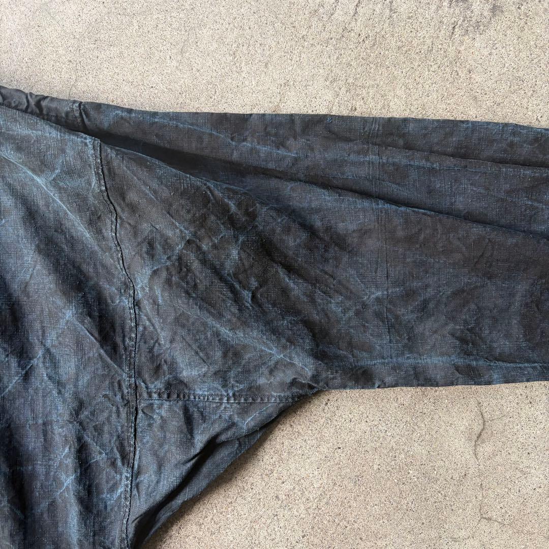 トップス 1920s early 20th c. indigo linen smock