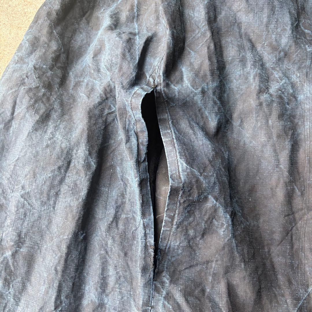 トップス 1920s early 20th c. indigo linen smock