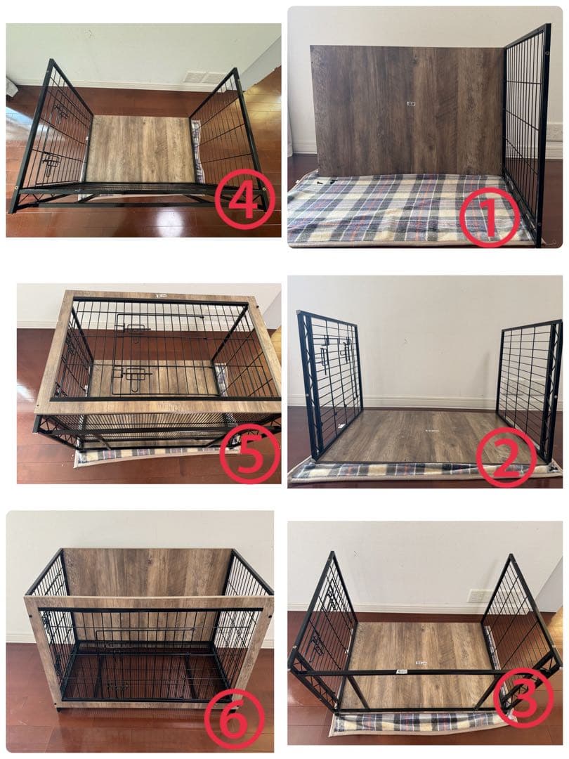 【美品】室内ペットゲージ本体・屋根付き