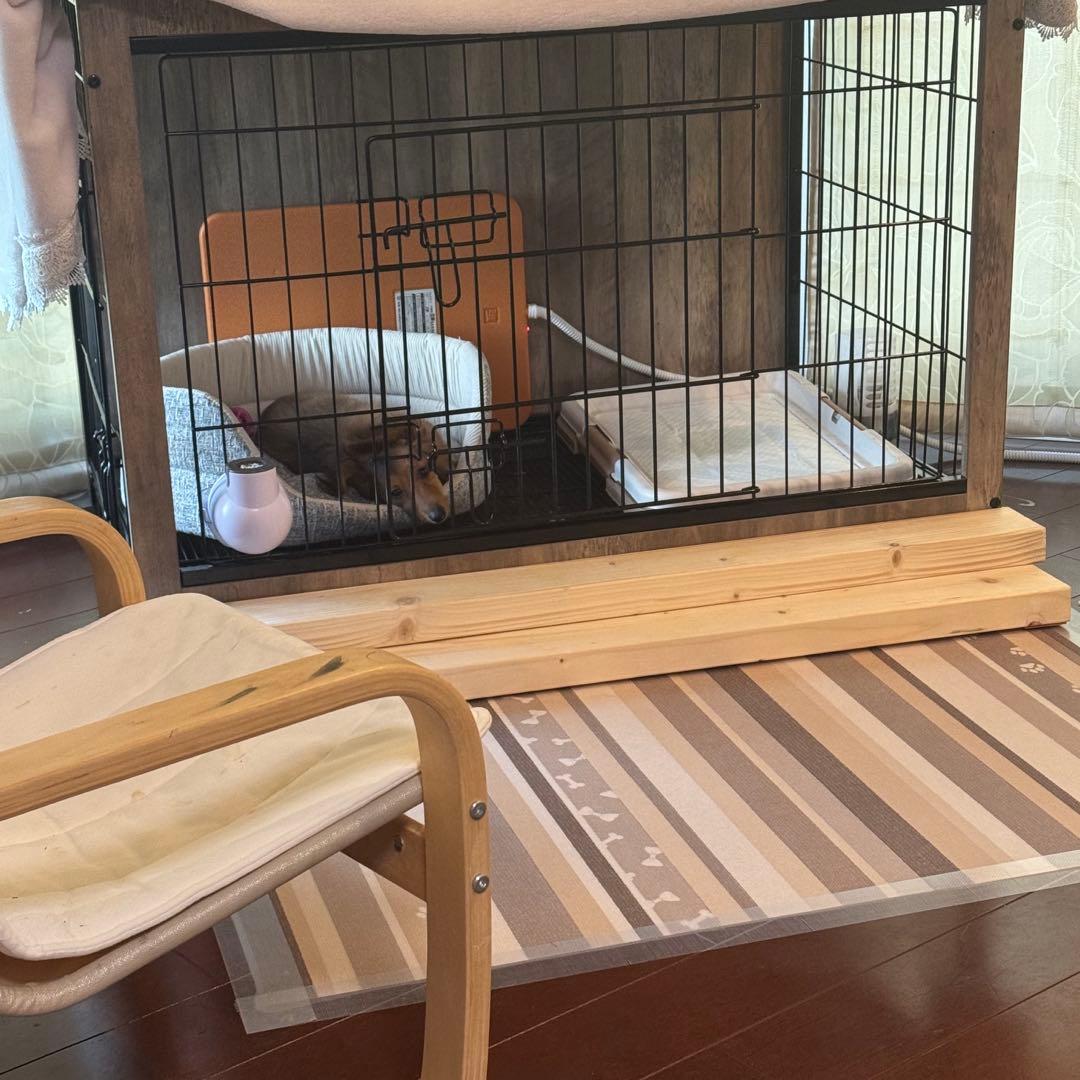 【美品】室内ペットゲージ本体・屋根付き