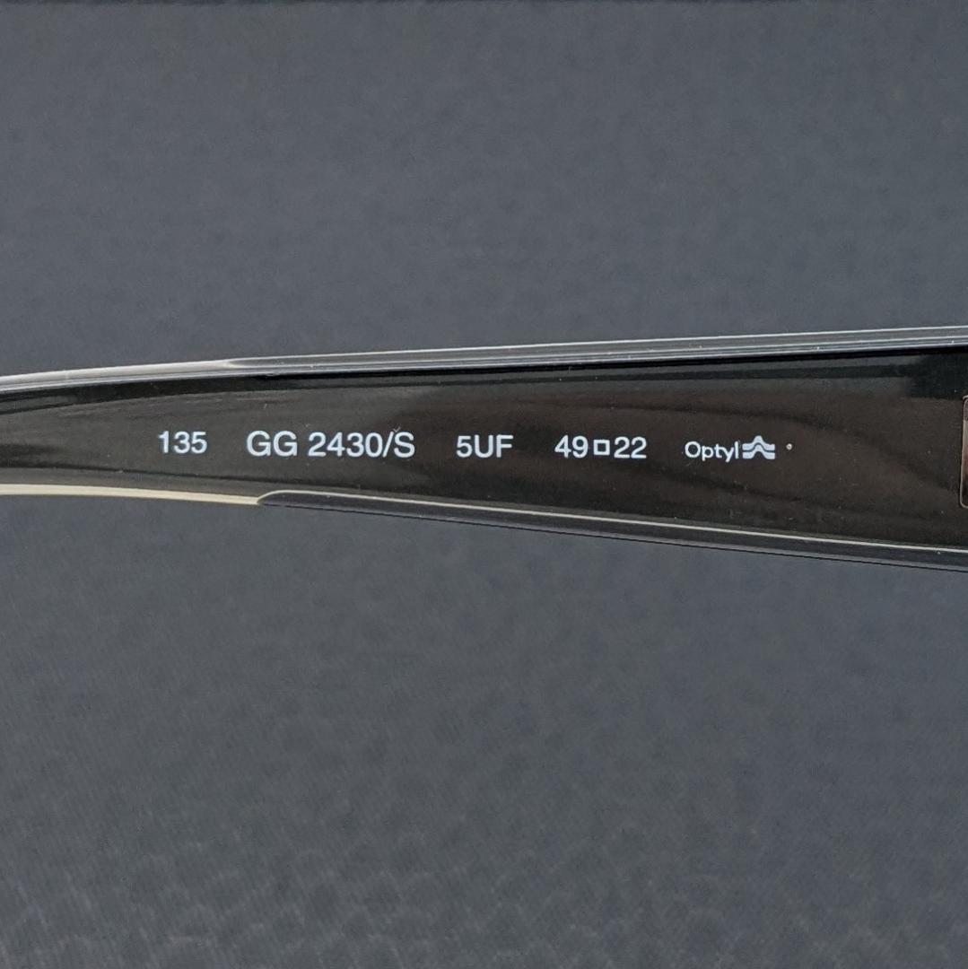 GUCCI グッチ GG2430 サングラス クリアグリーン y2k