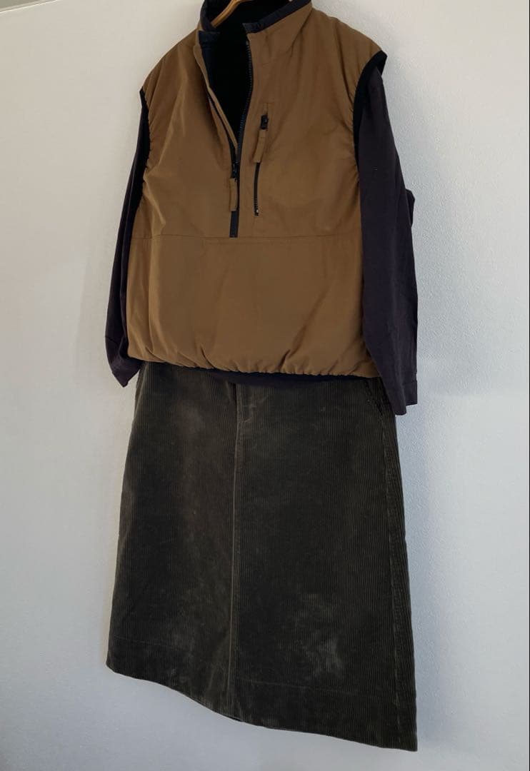 MHL スカート　コーデュロイ