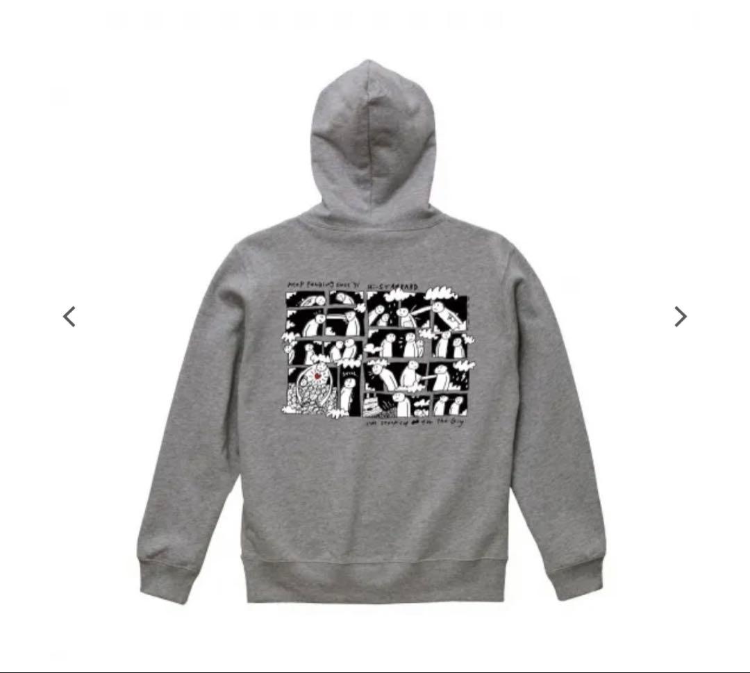 Diskah ZIP HOODIE (GRAY) ハイスタ　Lサイズ