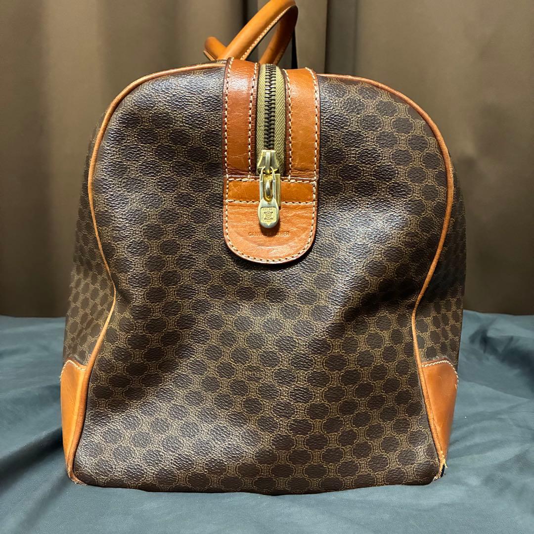 セリーヌ CELINE ボストンバッグ マカダム柄 ハンド　PVC レザー