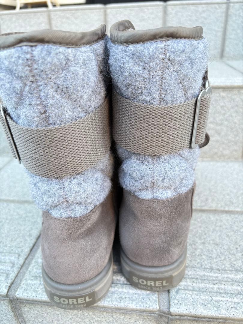 レディース　ブーツ　ソレル SOREL ライリー 防水 グレー 23.5