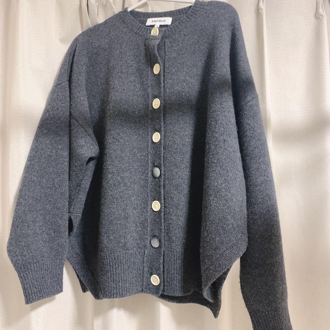 トップス ENFOLD CIRCLE CARDIGAN