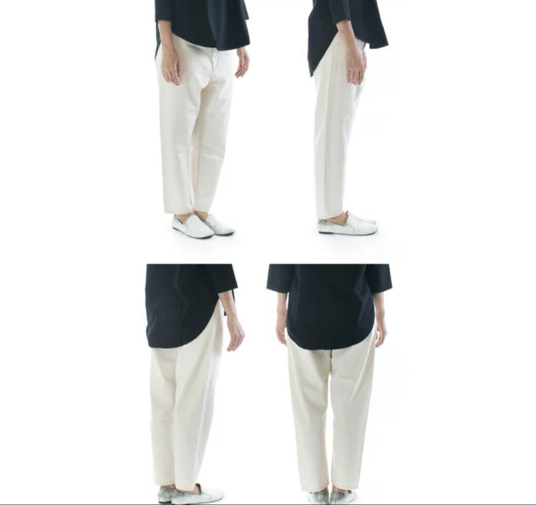 ツムグ tumugu 生成りデニム　テーパード　オシャレ