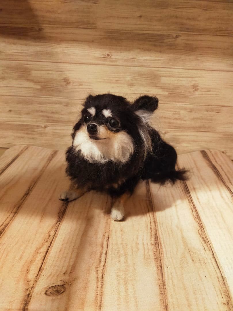 羊毛フェルト　ハンドメイド　犬　チワワ