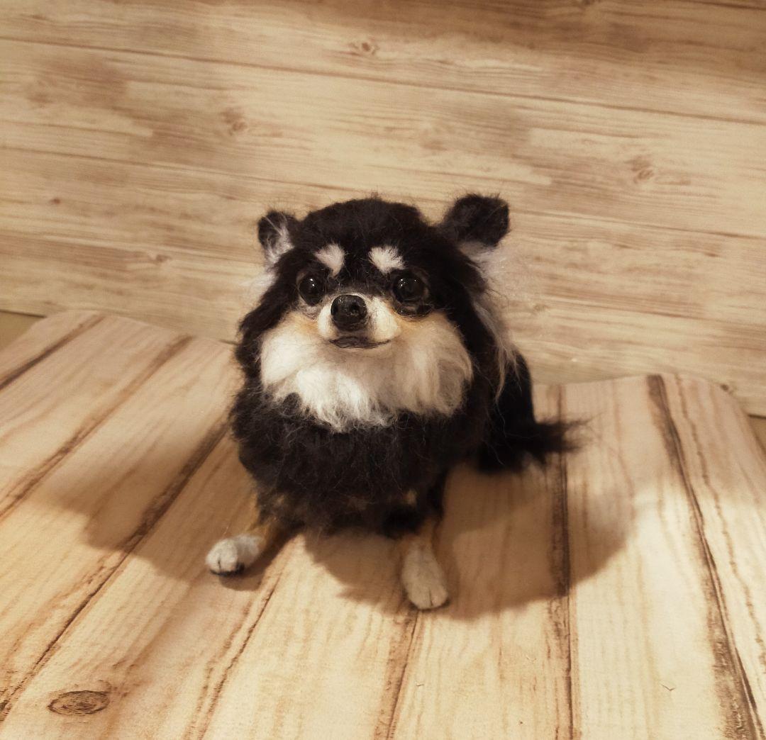 羊毛フェルト　ハンドメイド　犬　チワワ