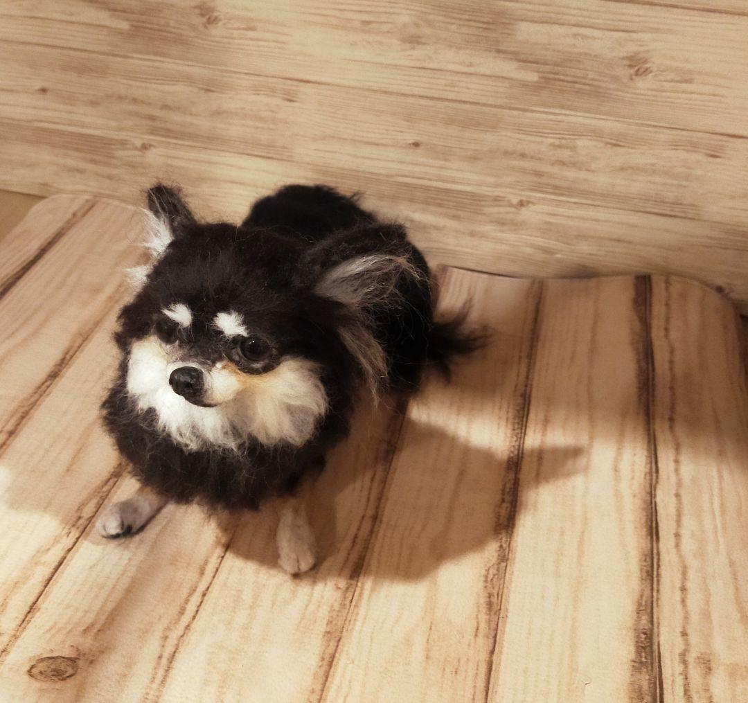 羊毛フェルト　ハンドメイド　犬　チワワ