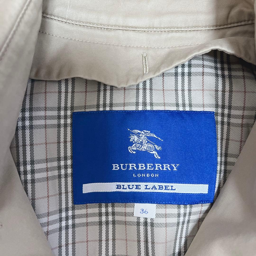 BURBERRY BLUE LABEL トレンチコート 36 ノバチェック