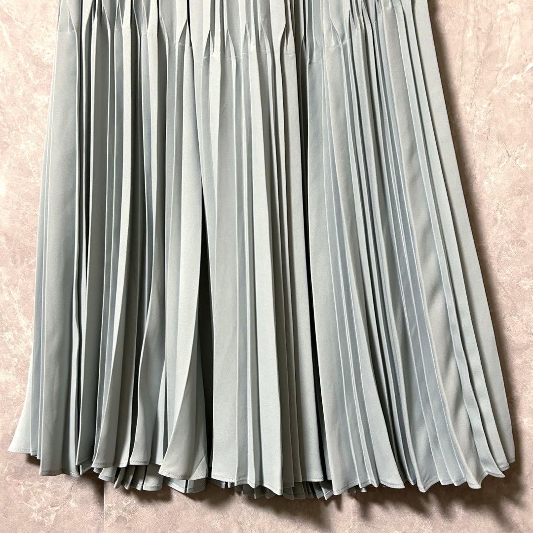 SOÉJU ソージュ　プリーツスカート　ミントグリーン　85cm丈