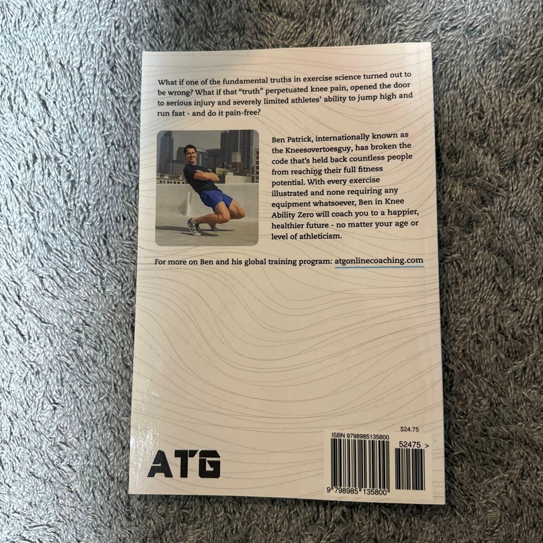 KNEE ABILITY ZERO、ATG FOR LIFE 膝痛のための海外本