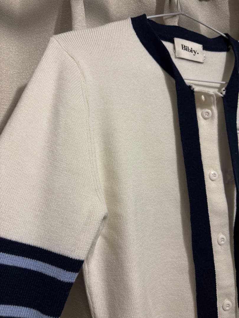 Bibiy. B. CLUB TIE CARDIGAN ホワイト