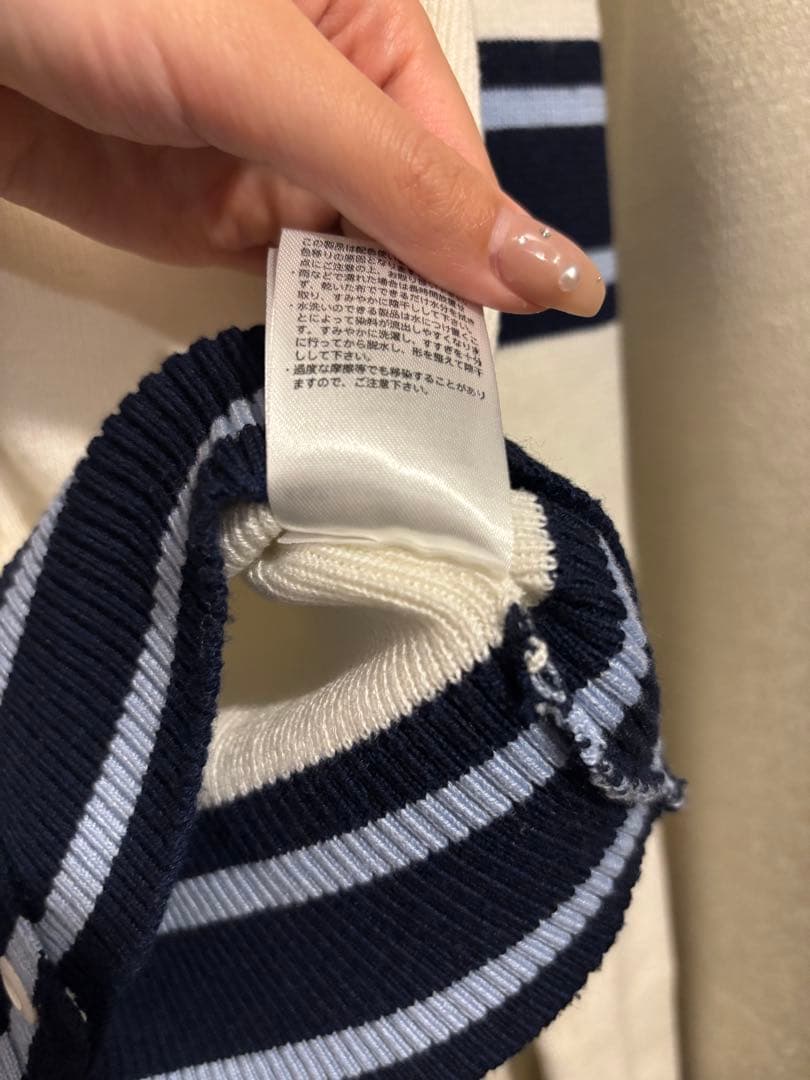 Bibiy. B. CLUB TIE CARDIGAN ホワイト