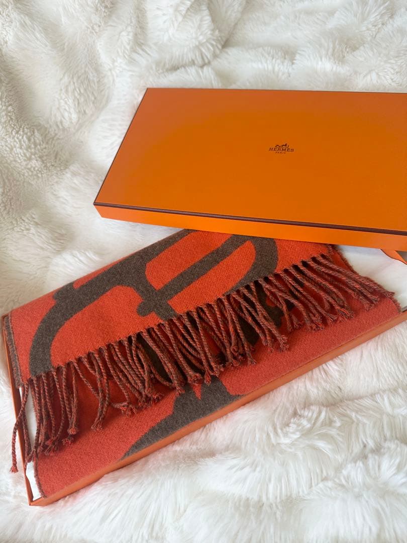 HERMES マフラー　バックル&カマイユ