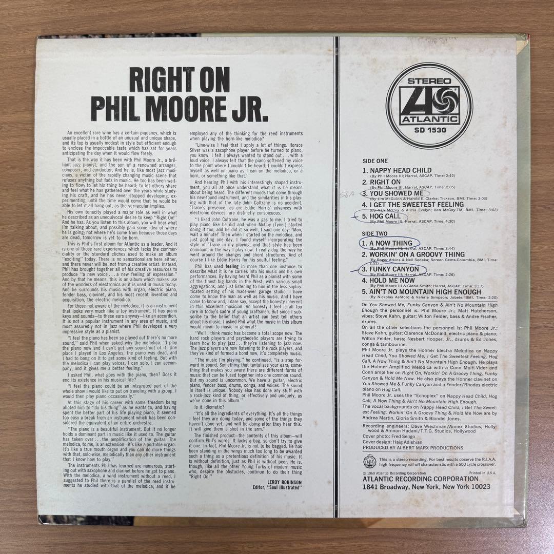 洋楽 Phil Moore Jr. / Right On