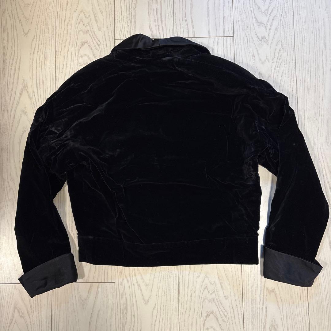 VINTAGE CHANEL ベルベットテーラードジャケット ブラック
