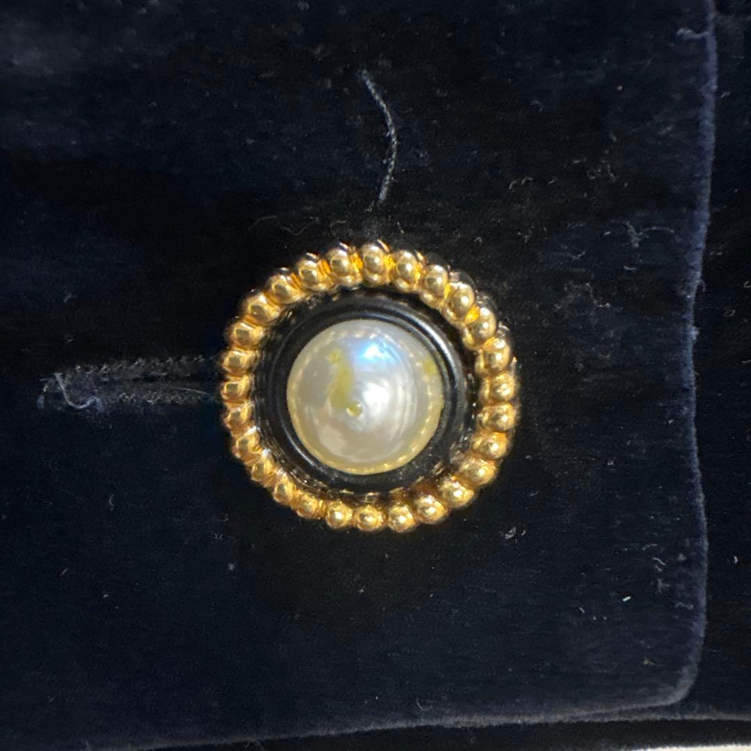 VINTAGE CHANEL ベルベットテーラードジャケット ブラック