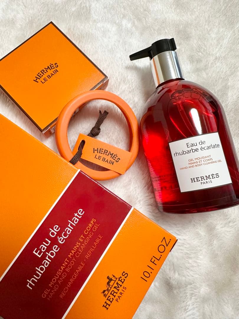 ★新品★ HERMES / ハンド&ボディジェル/オードゥルバーブエカルラット