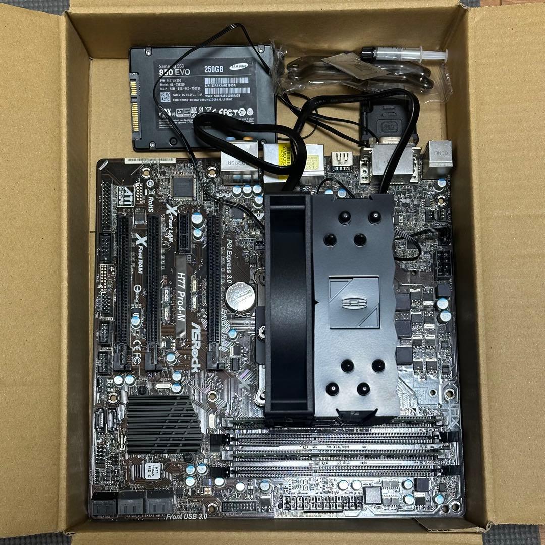 マザーボード I7 3770k + Asrock h77pro4-m + 8gb ddr3