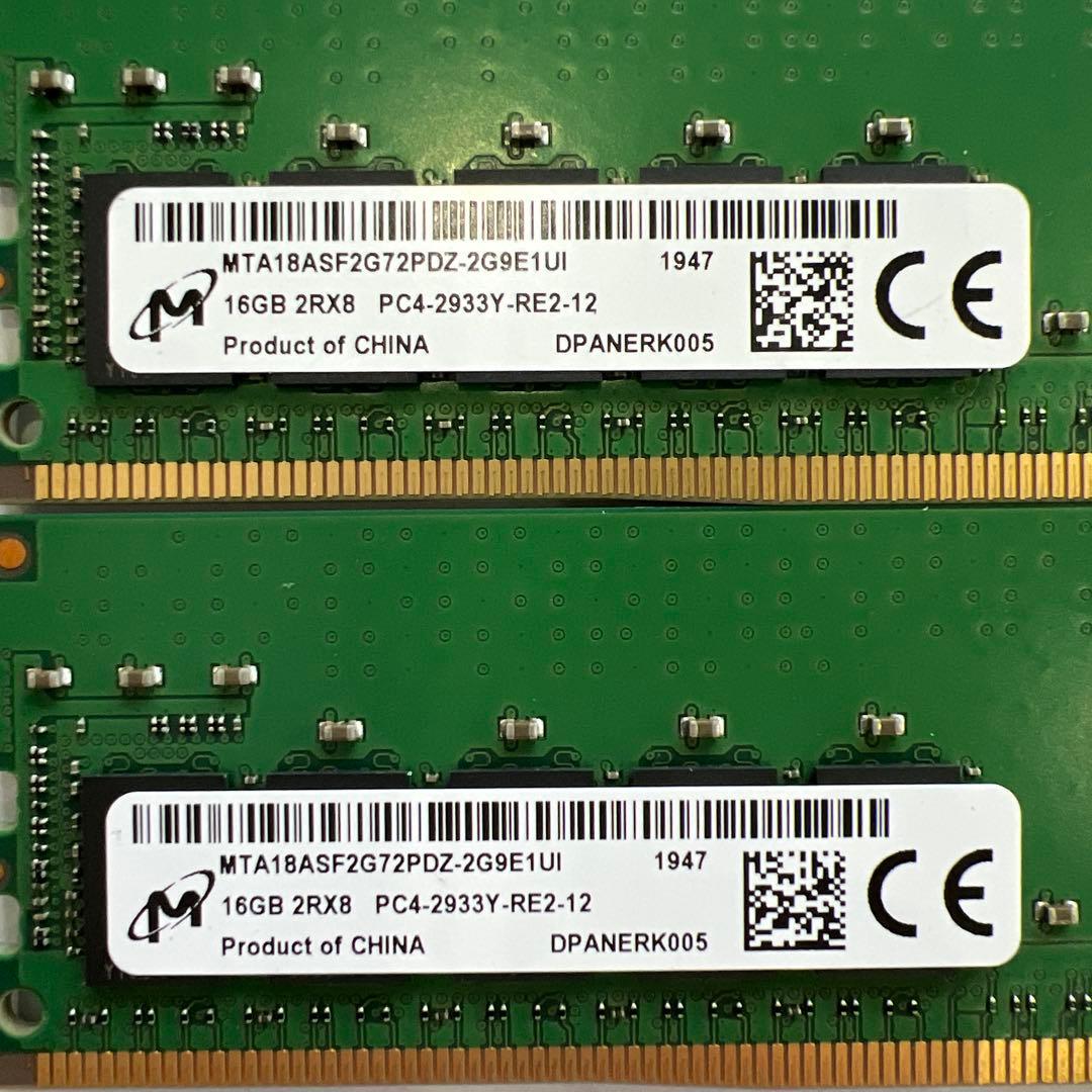 16GB DDR4 メモリ PC4-2933Y 2Rx8
