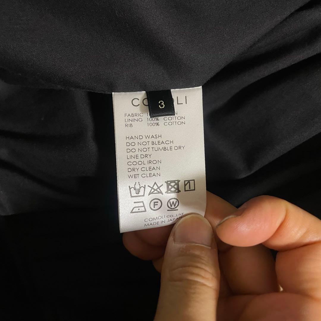 COMOLI 24SSリネンWクロス ジップブルゾン
