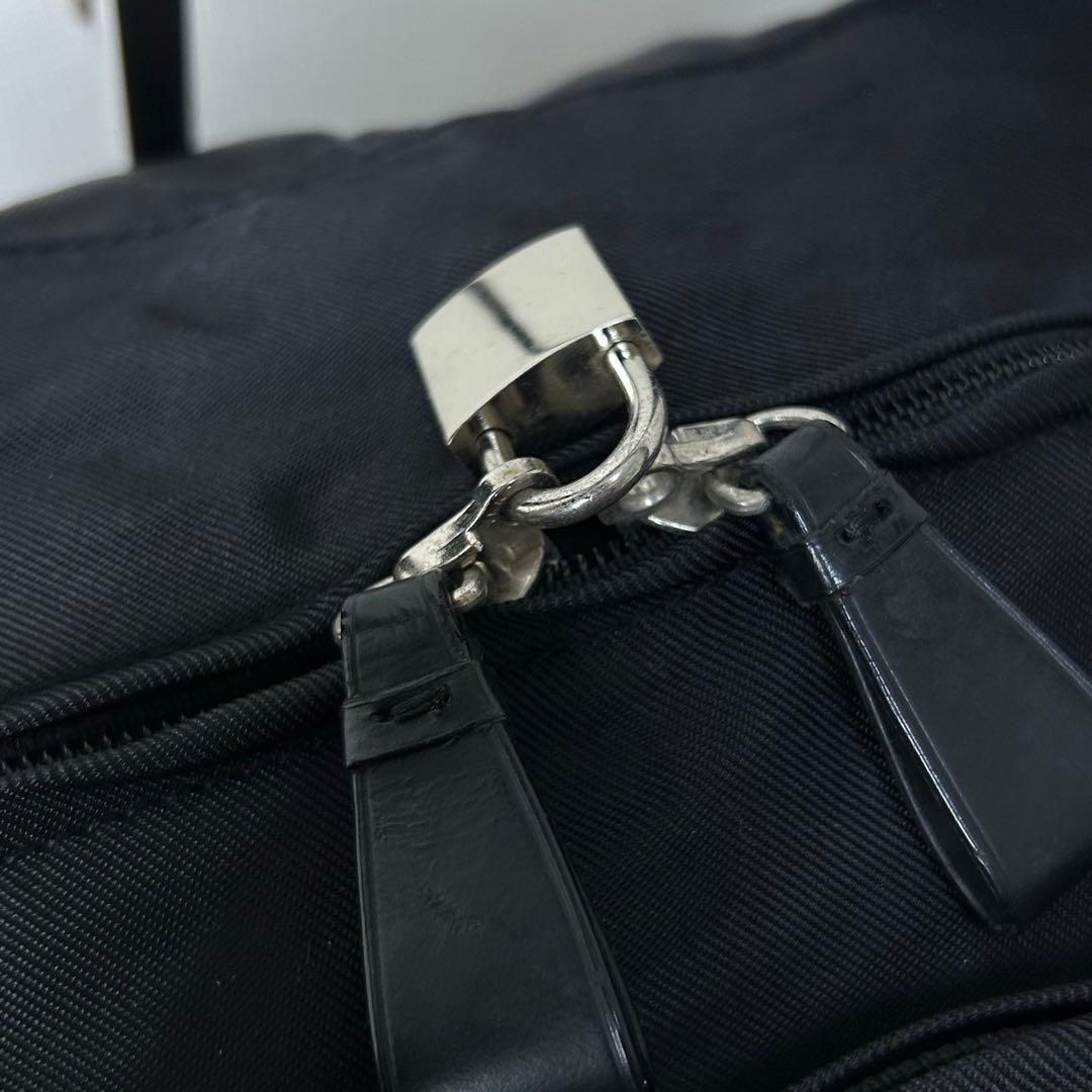 ふ*ん様 美品 アニエスベー ボストンバッグ 鍵付き 2way ブラック コーデ