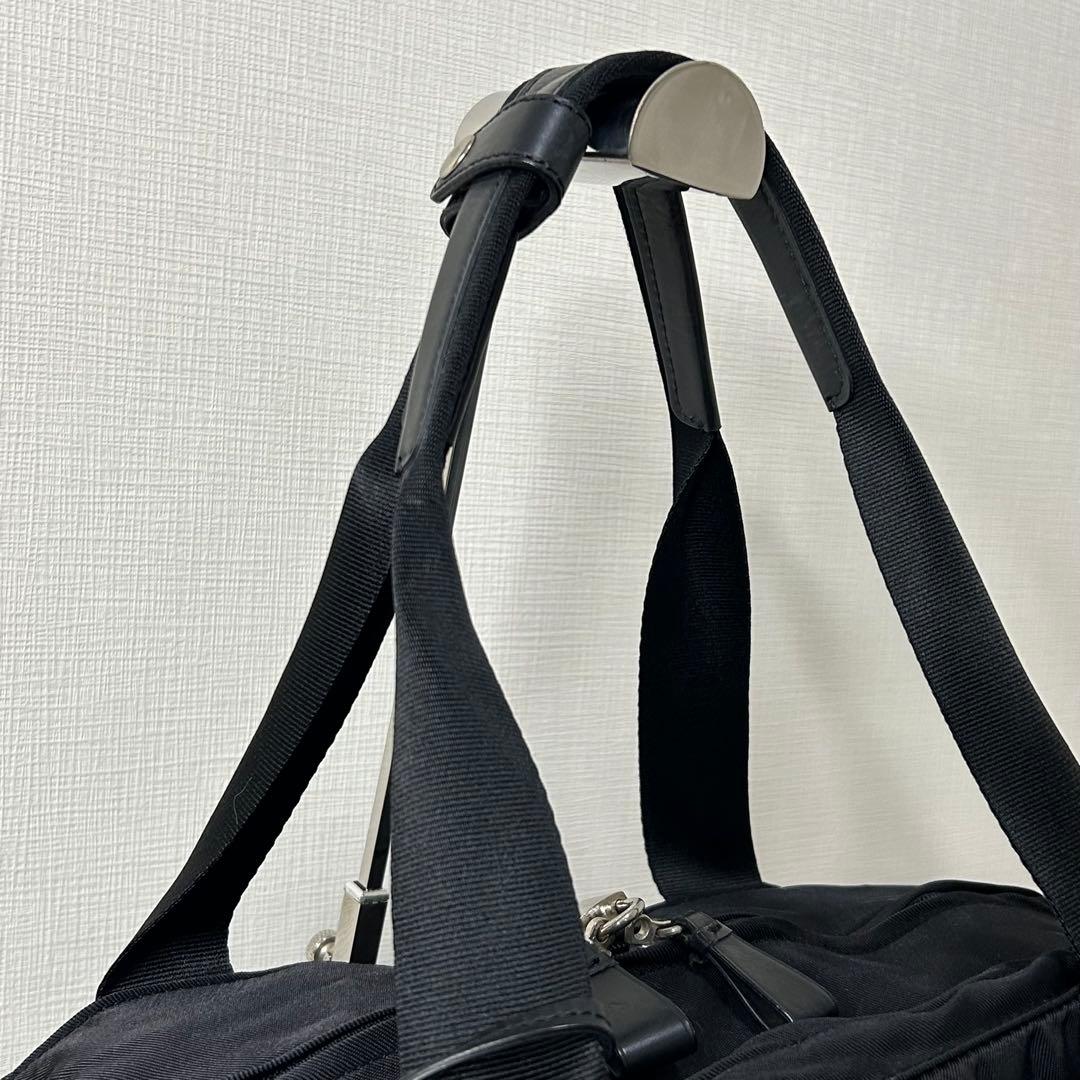 ふ*ん様 美品 アニエスベー ボストンバッグ 鍵付き 2way ブラック コーデ