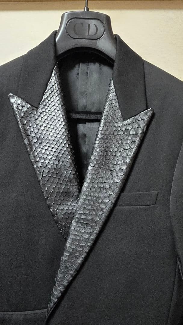 エディたら　04SS Dior Homme パイソンラペル テディ44