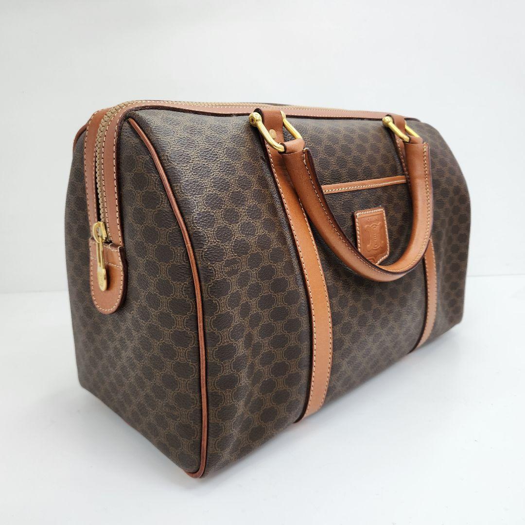 セリーヌ CELINE マカダム柄 ボストンバッグ ヴィンテージ ABランク