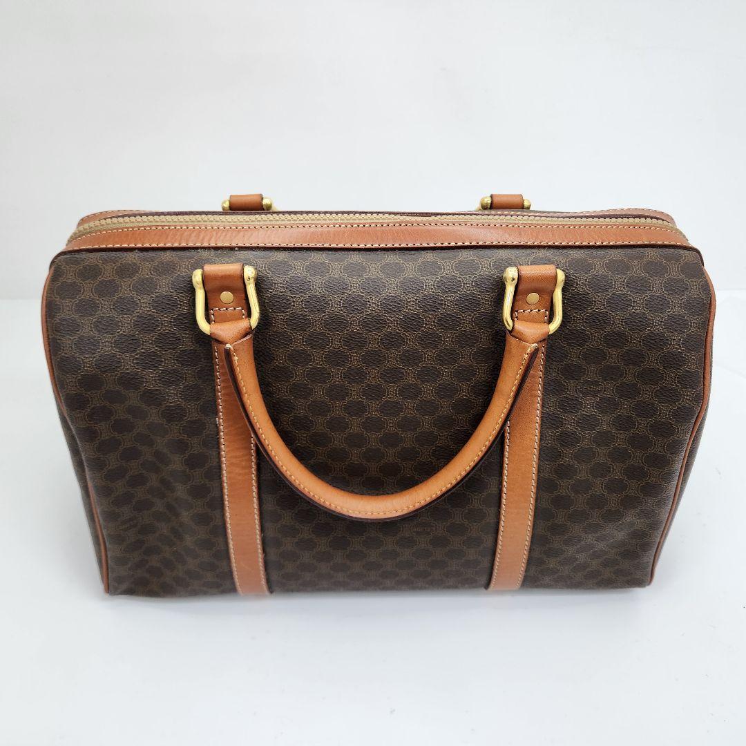 セリーヌ CELINE マカダム柄 ボストンバッグ ヴィンテージ ABランク