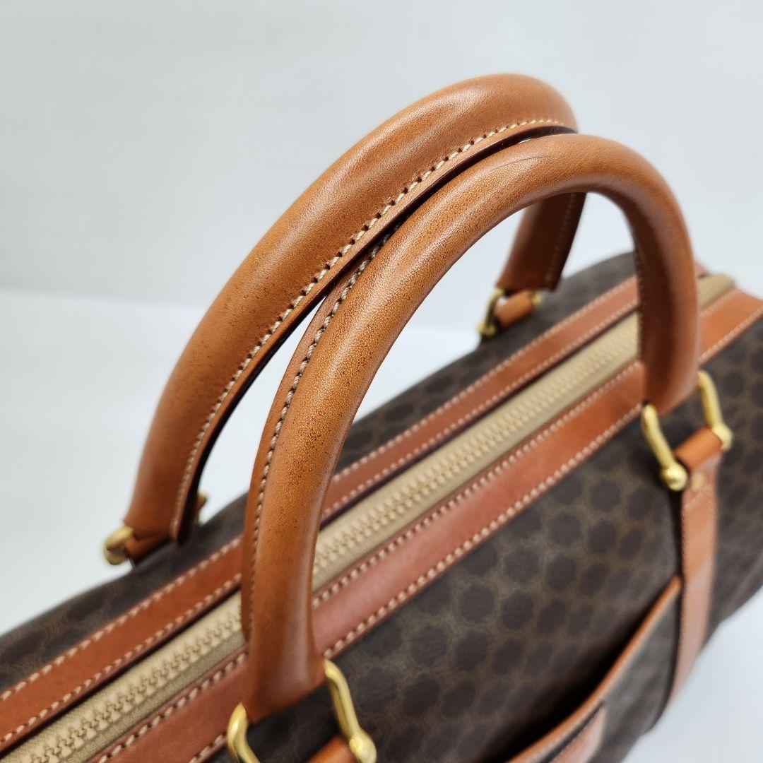 セリーヌ CELINE マカダム柄 ボストンバッグ ヴィンテージ ABランク