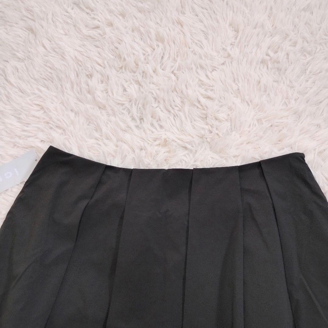 新品　icb　プリーツロングスカート　黒　42