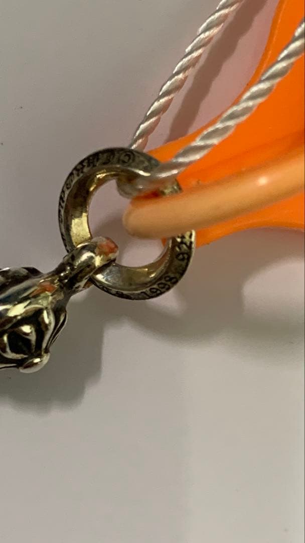 クロムハーツ　チャーム　ボールタイニ　クロス　正規品 あんしん鑑定済み