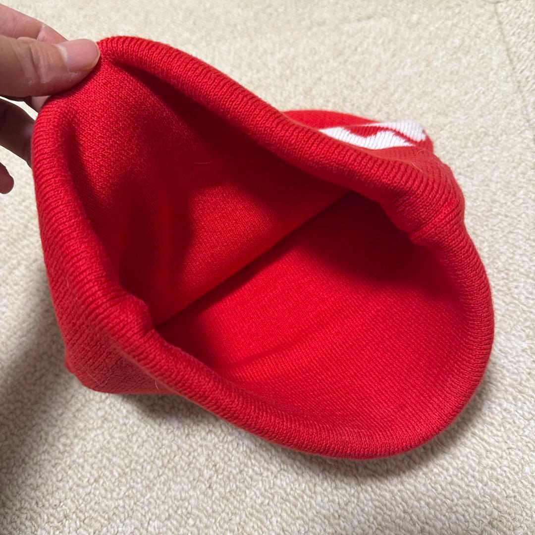 Supreme 赤 ニット帽