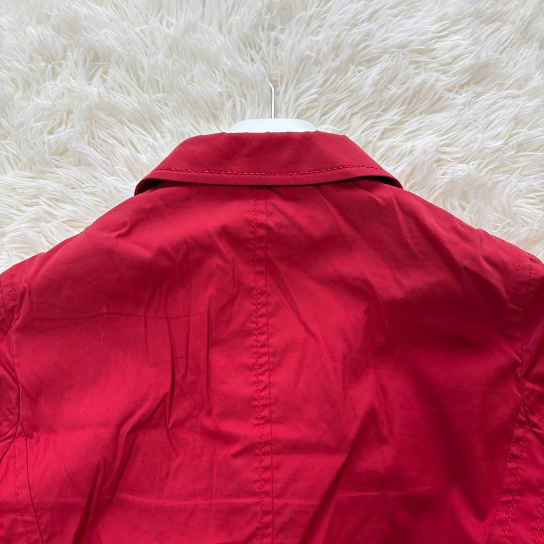 PRADA トレンチコート レッド イタリア サイズ42